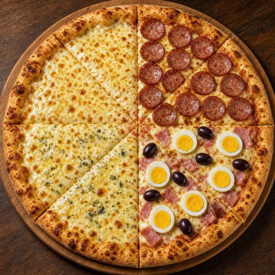 Pizza Gigante, 12 pedaços